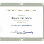 Food Bank Certificate of Appreciation