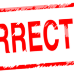 Correction