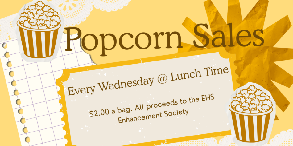 Wednesday Popcorn Sales